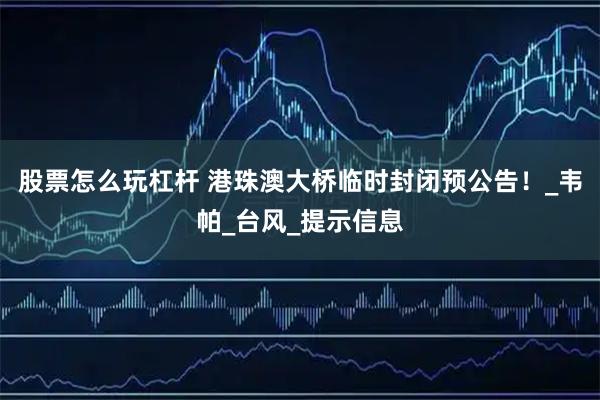 股票怎么玩杠杆 港珠澳大桥临时封闭预公告！_韦帕_台风_提示信息