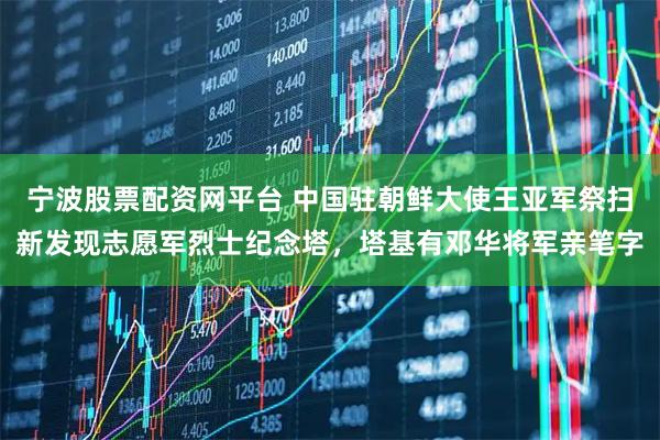 宁波股票配资网平台 中国驻朝鲜大使王亚军祭扫新发现志愿军烈士纪念塔,塔基有邓华将军亲笔字